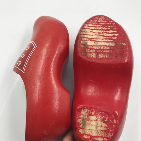 Dutch VV Ged Wooden Clogs Klompen Dancing - Picture 6 of 8